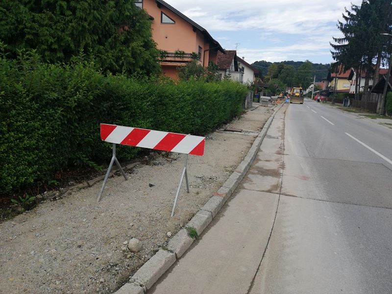 Sanacija nogostupa u Langovoj i Hrastinskoj