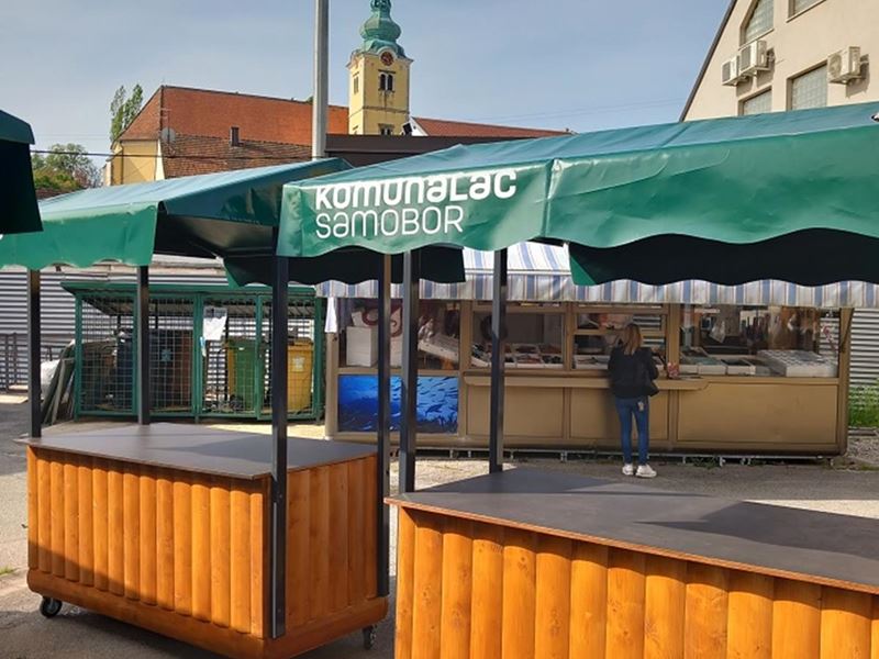 Novi štandovi na samoborskoj tržnici
