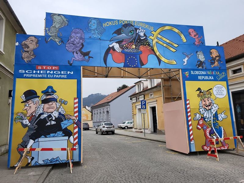 Ukrašavanje grada za 197. Samoborski fašnik